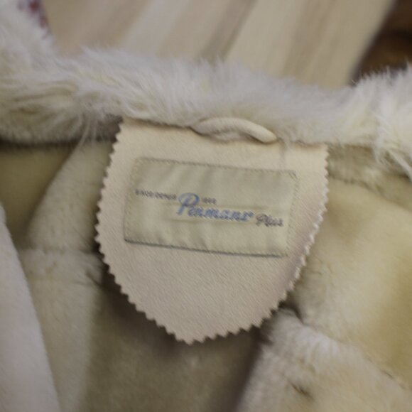 Women's 3X Vintage Faux Suede Fur Jacket With Hood 'Penmans' - Picture 6 of 6